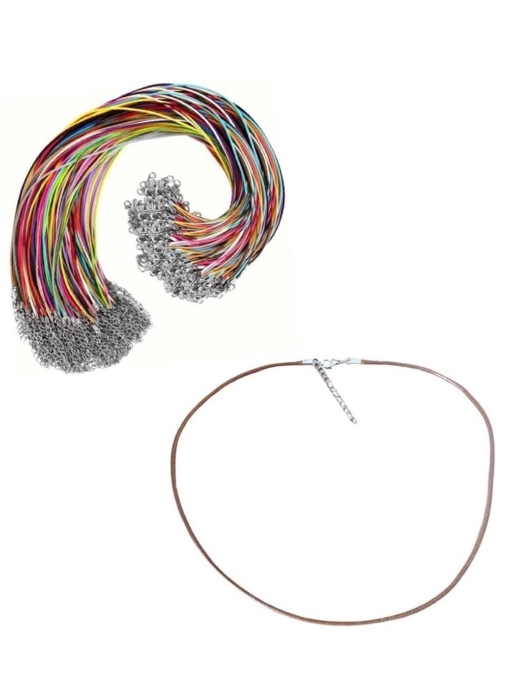🔴 5 for $10 ONE Lighter Brown Hemp Rope Necklace for Jewelry Making